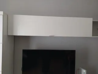 Mueble salón modular blanco y negro