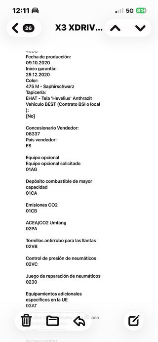 BMW X3 2.0D X-DRIVE 2021 HIBRIDO