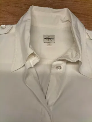 Camisa Calvin Klein Mujer Blanco Roto