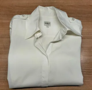 Camisa Calvin Klein Mujer Blanco Roto