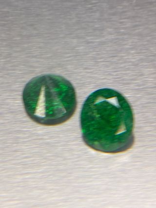 Esmeraldas Muzo Colombianas 3.10 + 3.10 = 6.20’Ct