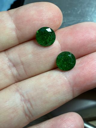 Esmeraldas Muzo Colombianas 3.10 + 3.10 = 6.20’Ct