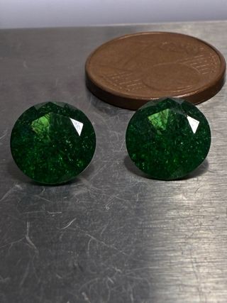 Esmeraldas Muzo Colombianas 3.10 + 3.10 = 6.20’Ct