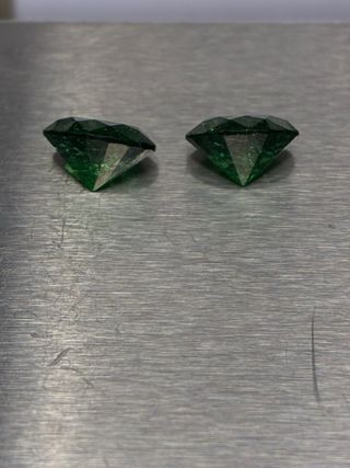 Esmeraldas Muzo Colombianas 3.10 + 3.10 = 6.20’Ct