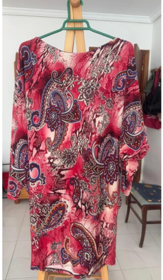 Túnica estampada multicolor