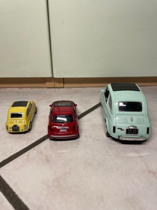 Set 3 modellini Fiat 500