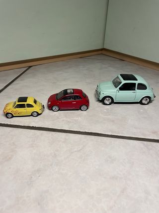 Set 3 modellini Fiat 500