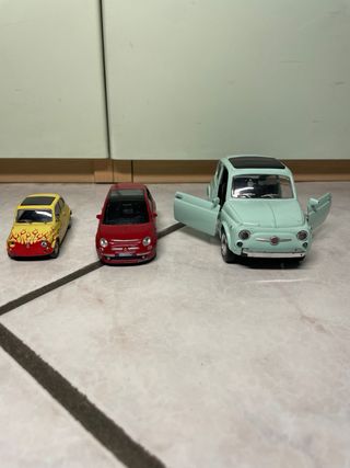Set 3 modellini Fiat 500