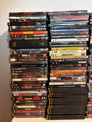 Lote 176 DVD's  –Matrix, Star Wars, El Padrino