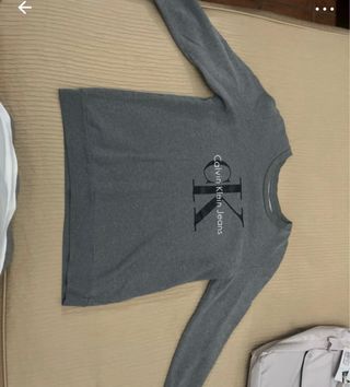 Sudadera Calvin Klein Jeans Talla M Gris
