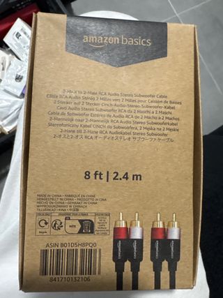 Cables de audio y HDMI