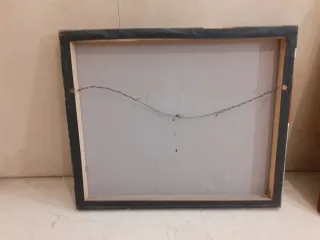 Set de 2 Cuadros abstractos modernos en lienzo.