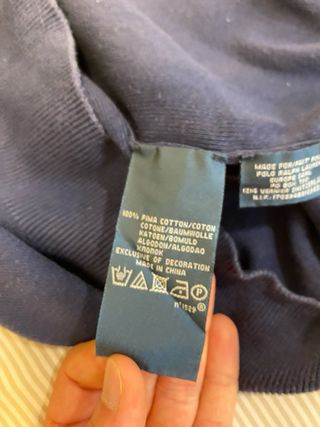 Polo Ralph Lauren Manga Larga Azul XL