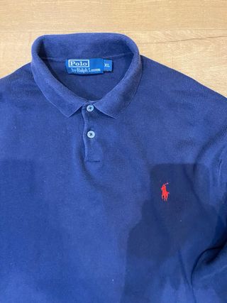 Polo Ralph Lauren Manga Larga Azul XL