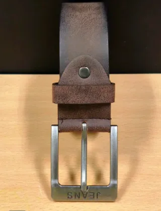 Cinturón Cuero Marrón Claro 120cm