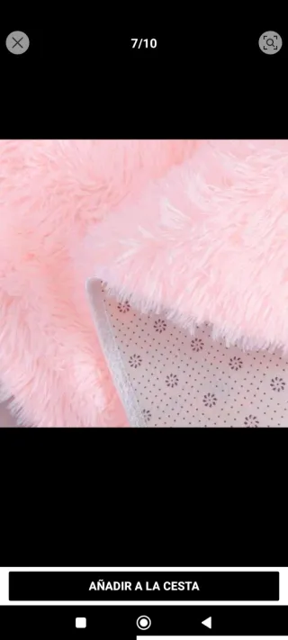 Alfombra suave y moderna rosa