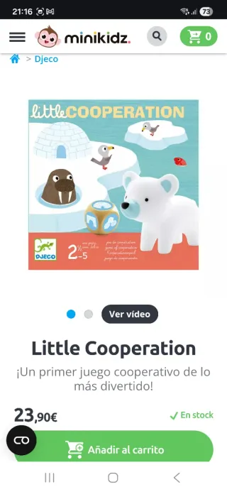 Juego de mesa Little Cooperation de Djeco