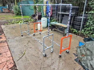 Perchero    o burro echo a mano