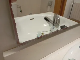 Mueble de lavabo completo con espejo