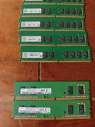 16 Módulos RAM DDR4 4GB 2133-2400MHz