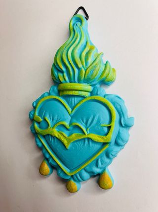 Decorazione Sacro Cuore da parete artigianale