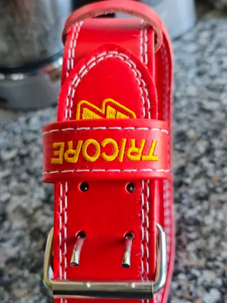 Cinturón de musculación Pro Supps rojo