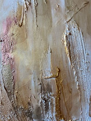 Díptico abstracto salón grande pintado a mano