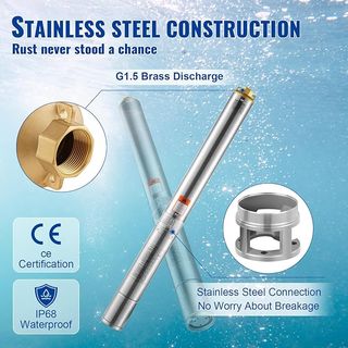 Bomba Sumergible VEVOR Pozo Profundo