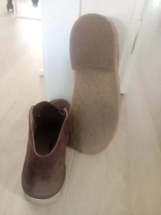 Botas unisex estilo desert ante marrón talla 39