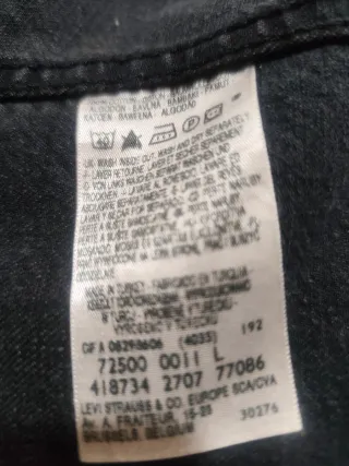 Cazadora Vaquera Levi's Mod 72500 Talla L