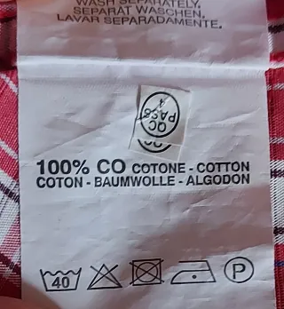 Camicia CARRERA uomo tg. L a quadri rossa