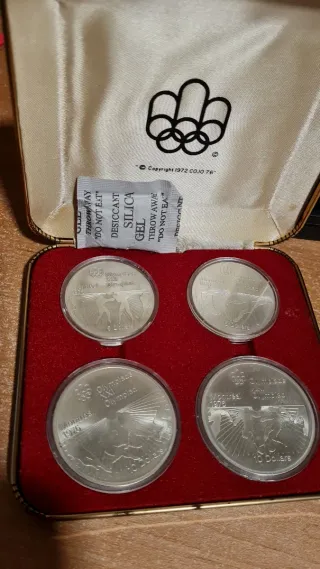 Juego Monedas Plata Olimpiadas Montreal 1976