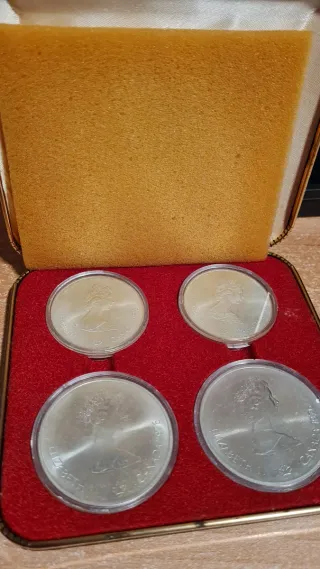 Juego Monedas Plata Olimpiadas Montreal 1976