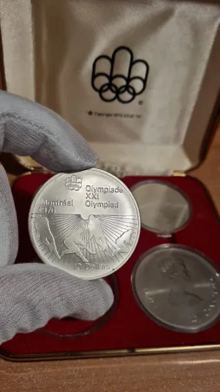 Juego Monedas Plata Olimpiadas Montreal 1976