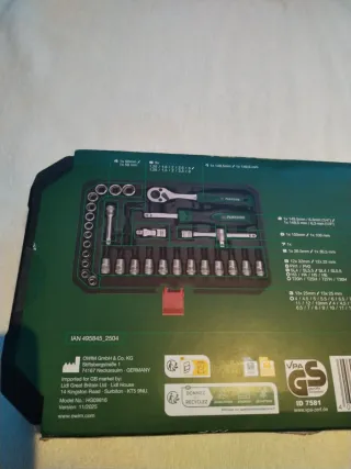 Set de llaves de vaso Parkside 36 piezas