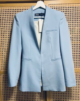 Blazer ZARA blu pastello