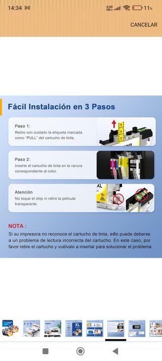 Tinta impresora LC422XL 8 cartuchos nuevos