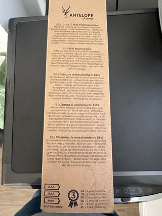 Cintura per Allenamento EMS