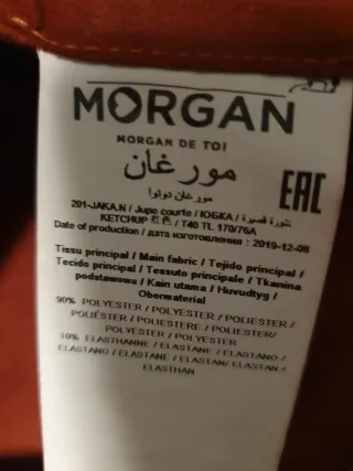 Falda Morgan Naranja Talla 40