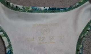 Top Deportivo Work Out Talla M Floral