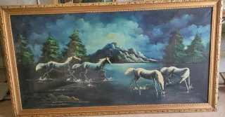 Cuadro Caballos Lienzo 155x90cm