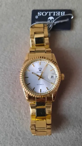 Orologio Bellos Automatico Uomo Oro Bianco
