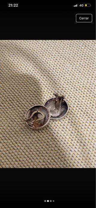 Pendientes Tous Plata con grabado flores