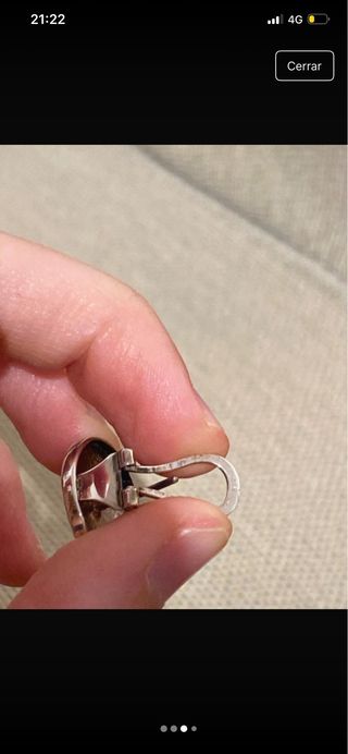 Pendientes Tous Plata con grabado flores