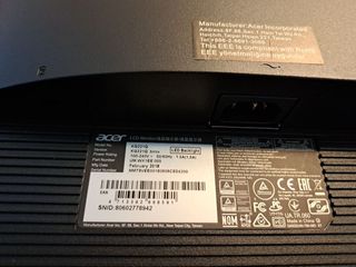 Monitor Acer KG221Q 22 Negro