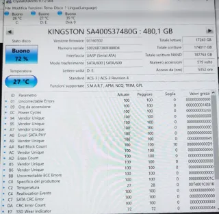 Kingston ssd 480 computer  desktop tablet windows