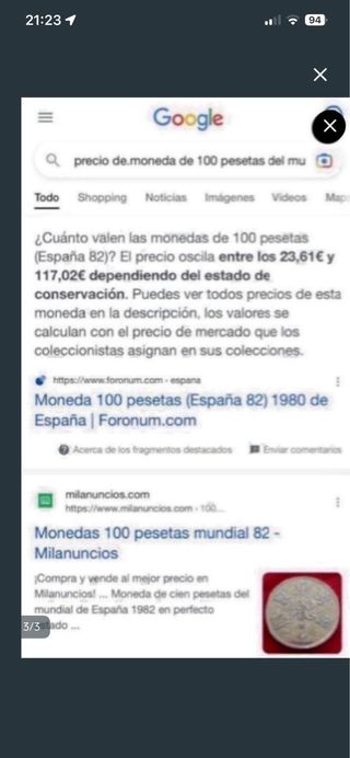 Moneda 100 Pesetas España