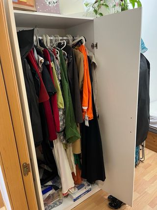 Armario blanco 3 puertas madera