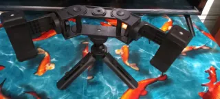 Trípode para móvil con doble sujeción