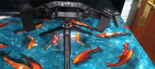 Trípode para móvil con doble sujeción